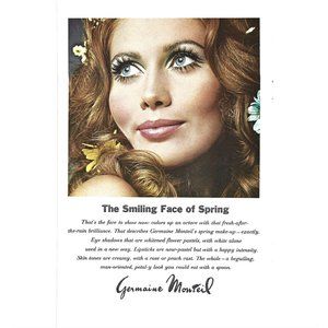 Germaine Monteil Smiling Face of Spring Health Beaty 1960s Vintage Print Ad 9 in